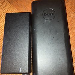 2 Dell Brand Laptop Chargers 65w and 130w
