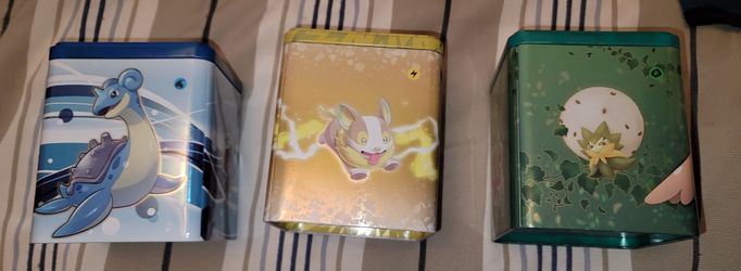 Pokémon Empty Tins NEW excellent Condition All 3