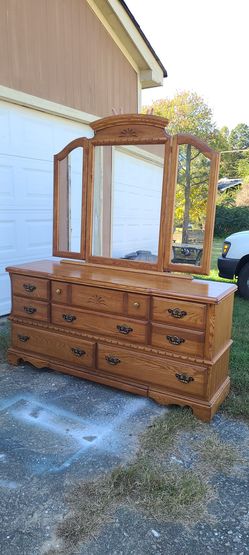 Dresser with mirror
