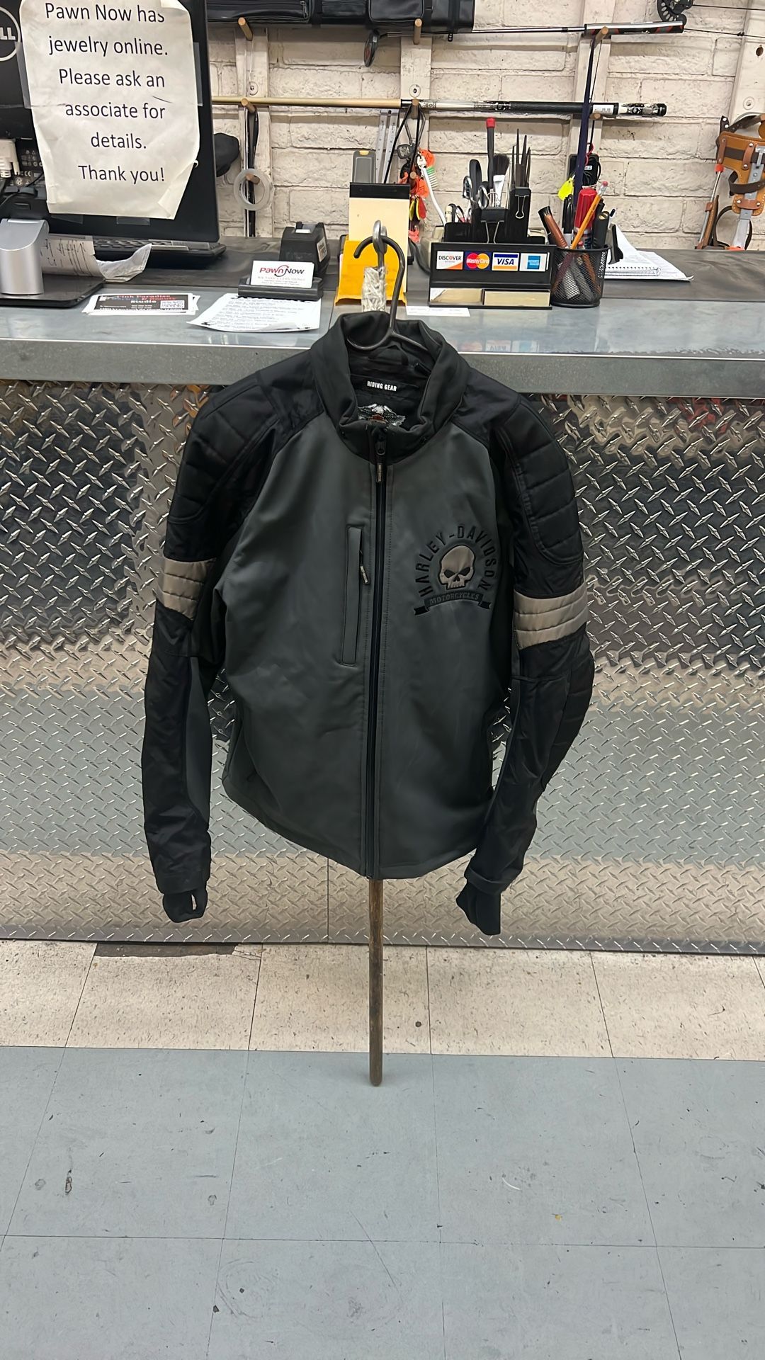 Harley Davidson Men’s Ridgeway Colorblocked Waterproof Motorcycle Jacket