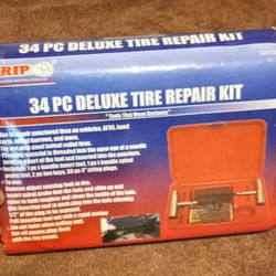 34 Piece Deluxe Tire Repair Kit