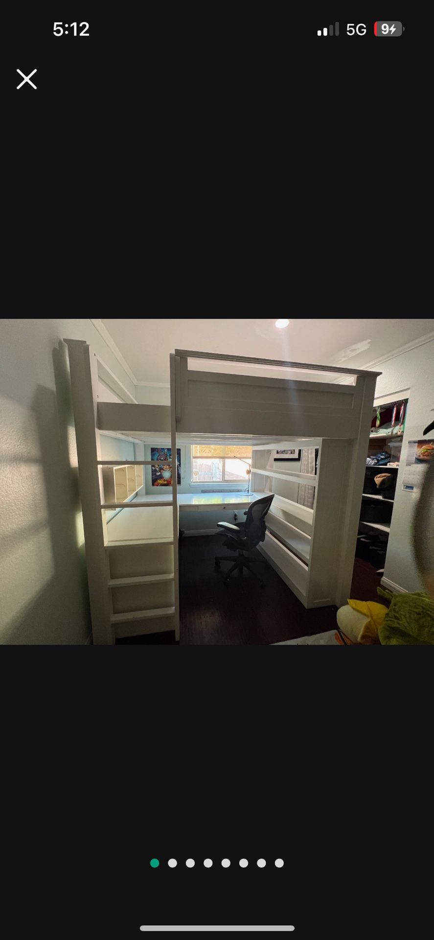 Custom Solid Wood Bunk Bed, Desk/organizer. Built To Last