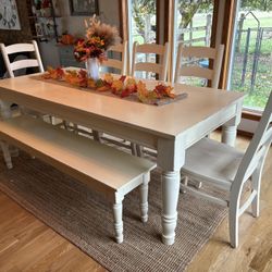 Shabby Chic Pottery Barn Dining Set