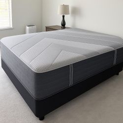 California King Size Mattress BeautyRest Black Hybrid Pillow Top 16” Inches Thick Wrapped in Plastic Direct From Factory Same Day Delivery 