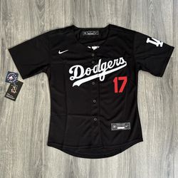LA Dodgers Jersey Black And Blue Stitched Women Sizes For Shohei Ohtani Available All Sizes 