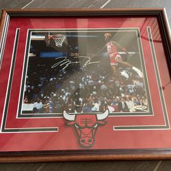 Michael Jordan Signed Print Autograph Photo