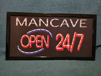 Mancave LED Sign