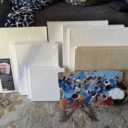 Unused Canvases, 18 In total + Odds And Ends