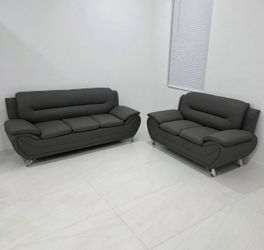 Juego De Sala Moderno - Sofá + Loveseat 
