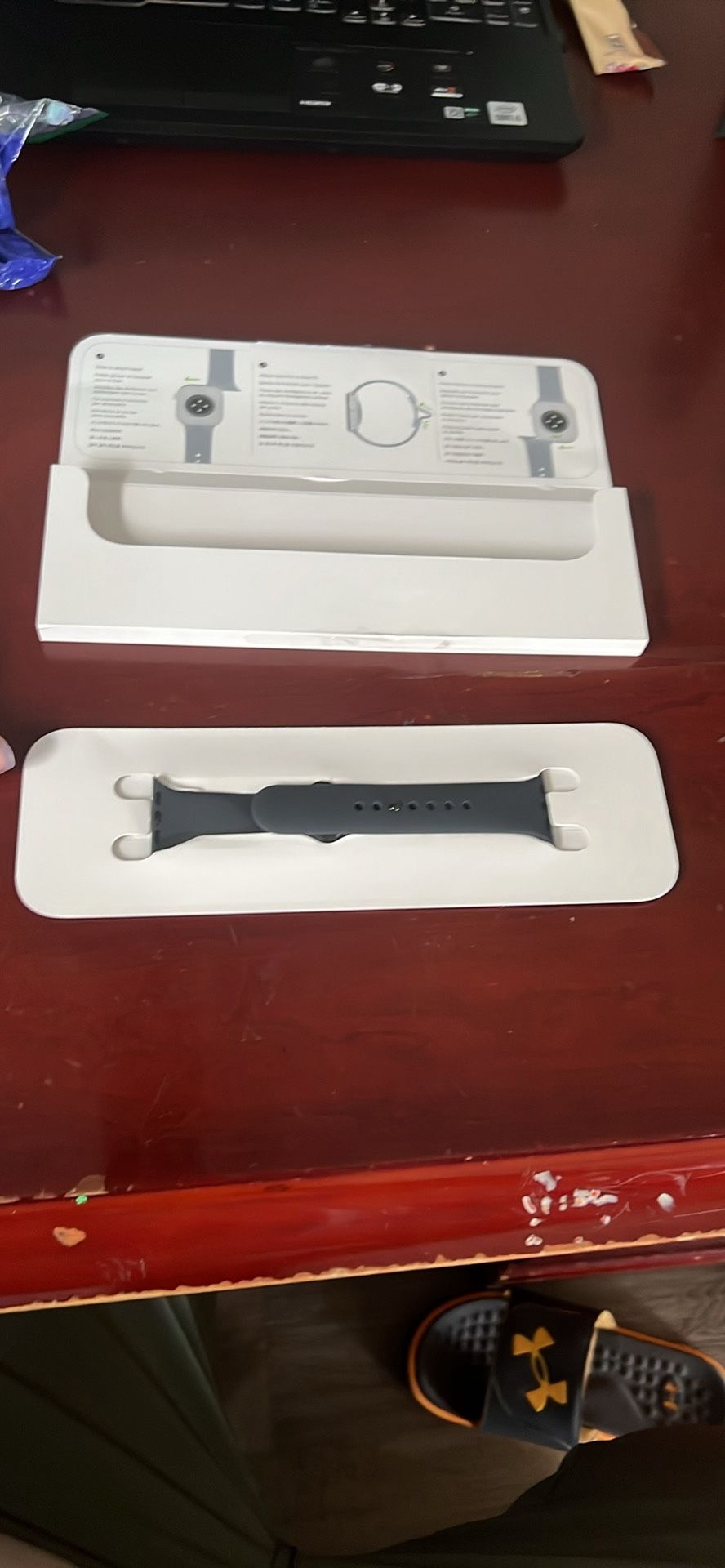 Apple Watch Sports Band Black Stainless Steel Pin
