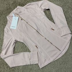 Lululemon Define Jacket Pink With Gold Women Size 4-6