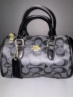Coach Signature Mini Barrel Satchel Handbag