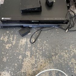 One Lg Blu-Ray Dvd Player Sony Blu-Ray Dvd Player And A Wi-Fi Router