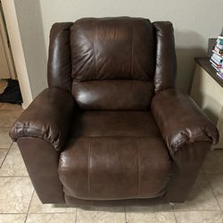 Leather Recliner/ Rocking Chair