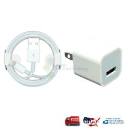 Apple iPhone Charger Cable & Cube Original OEM Cable X XR 8 7 Plus 6s USB