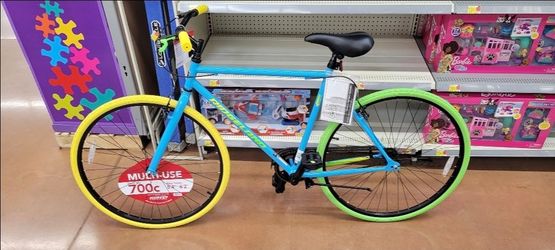 Kent 700C Men's Ridgeland Hybrid Bike Blue/Green