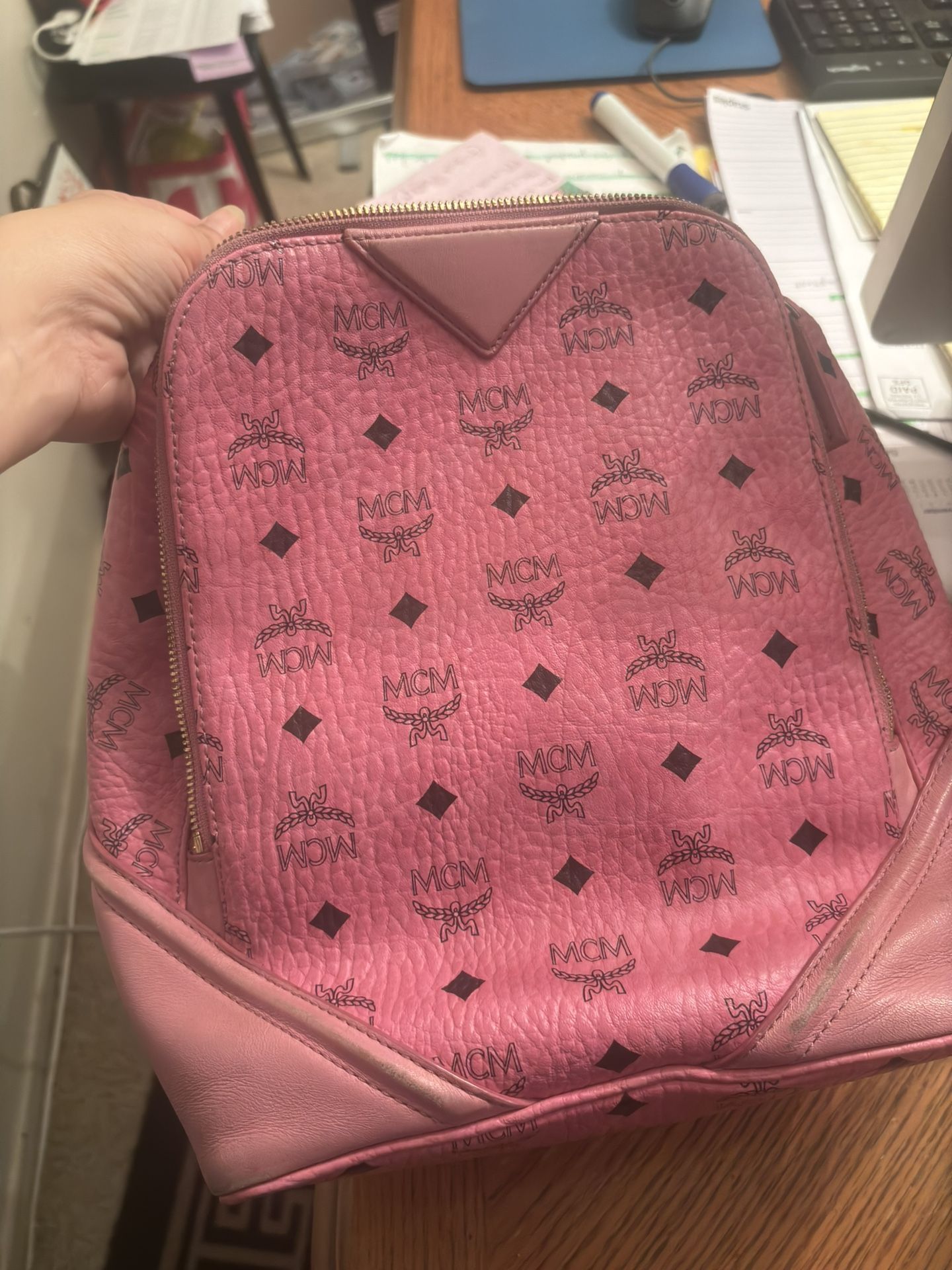 Pink MCM Backpack (Authentic)
