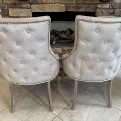 Beige Living Room Accent Chairs