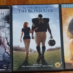 3 Movie DVD Lot Sandra Bullock Blind Side Premonition Lake House 