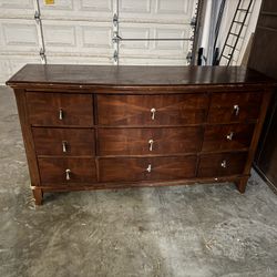 Antique Dresser Vanity With Matching Nightstand/ Writing Table