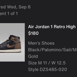Jordan 1 Palomino 