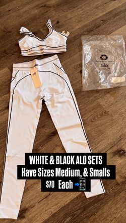White & Black Yoga Alo Sets