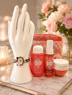 Women’s Watch & Travel Size Perfume Gift Set – Fragrance Body Care Combo