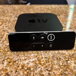 Apple TV HD (originally sold as 4th Gen)- note: remote is cracked but works perfectly fine.