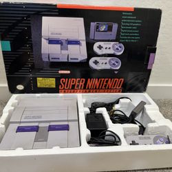 Super Nintendo Entertainment System In Box