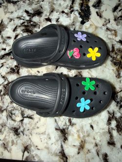 Platform crocs size 7