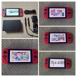 NINTENDO SWITCH LOADED with Over 125 GAMES MARIO KART,MARIO PARTY,POKEMON ARCEUS,ZELDA and Many More