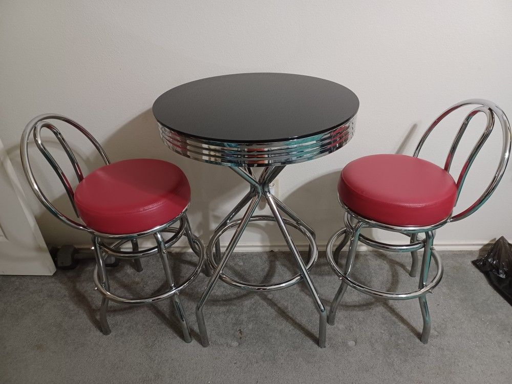 Table And Bar Stools