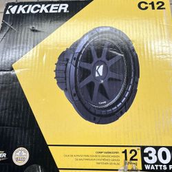 Kicker C12 12” Subwoofer 300 Watts Max Power 