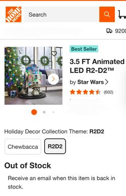 Holiday R2D2 / Homedepot / life-size