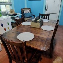 Beautiful dining room table with four chairs - $275