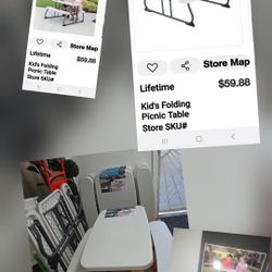 5 / Lifetime New  Kids Tables For Park Or Partys.asking $49 Each . Or $220 For All . Retail For $330 At Store  New Not Used. .