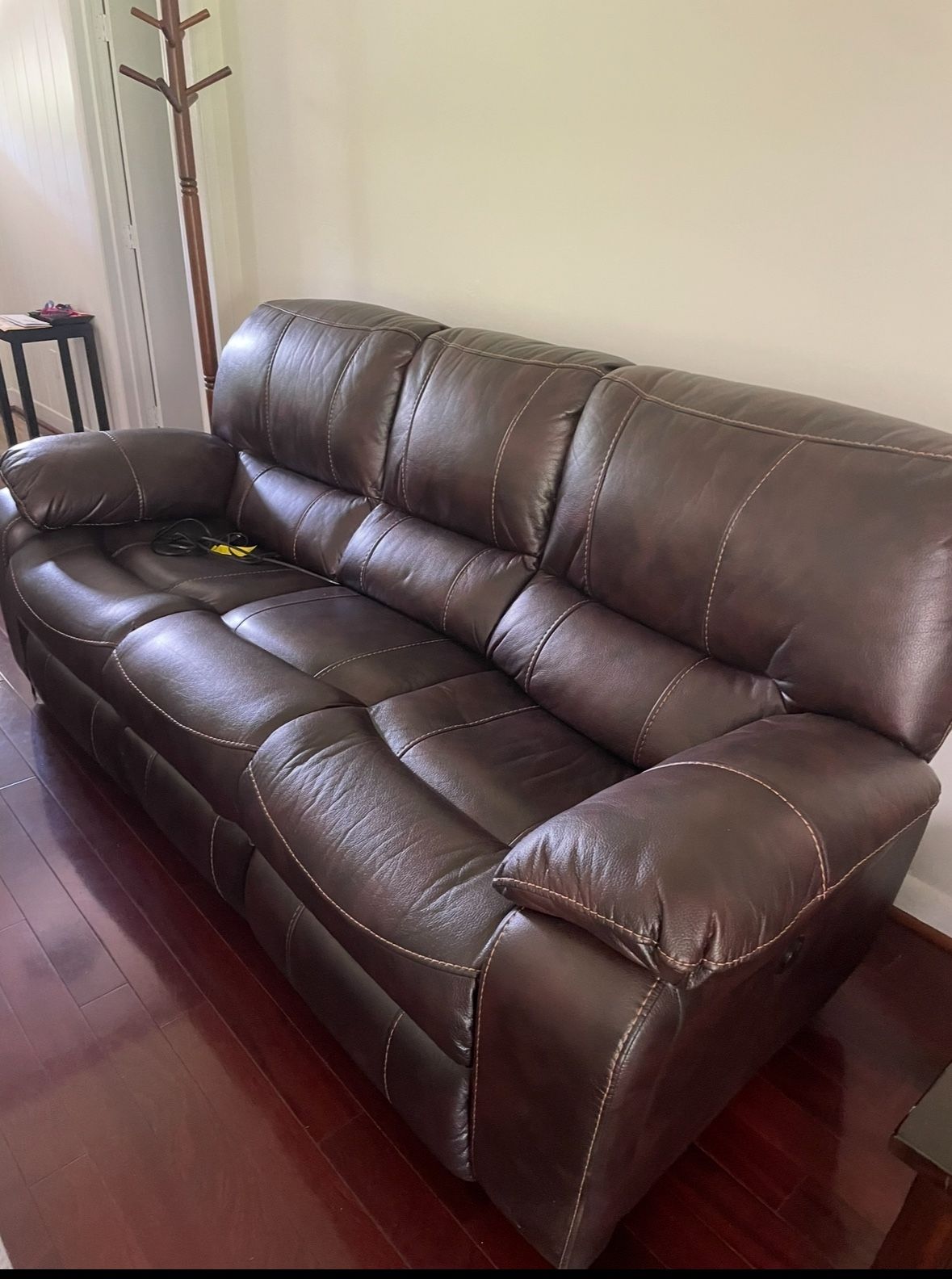 Reclining Leather Sofa Like New