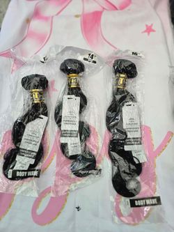 12"14"16" human hair bundles  weft  body wave new