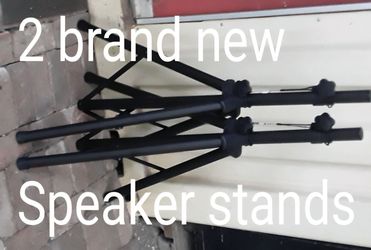 2 brand new adjustable tripod speaker stands