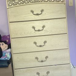 Dresser And  2 Side Tables