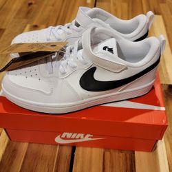 Nike Court Borough Low Recraft White Kids Size 3Y Preschool Shoe DV5457-104
