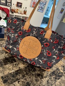 Tory Burch Floral Tote Bag