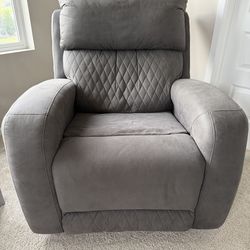 Grey Recliner / Rocker Chair - Excellent Condition