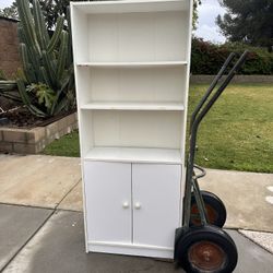 White Cabinet/Bookshelf