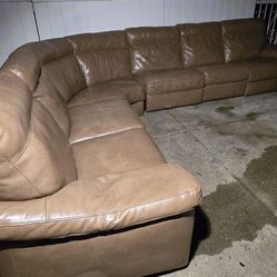 Natuzzi Editions Leather Sofa