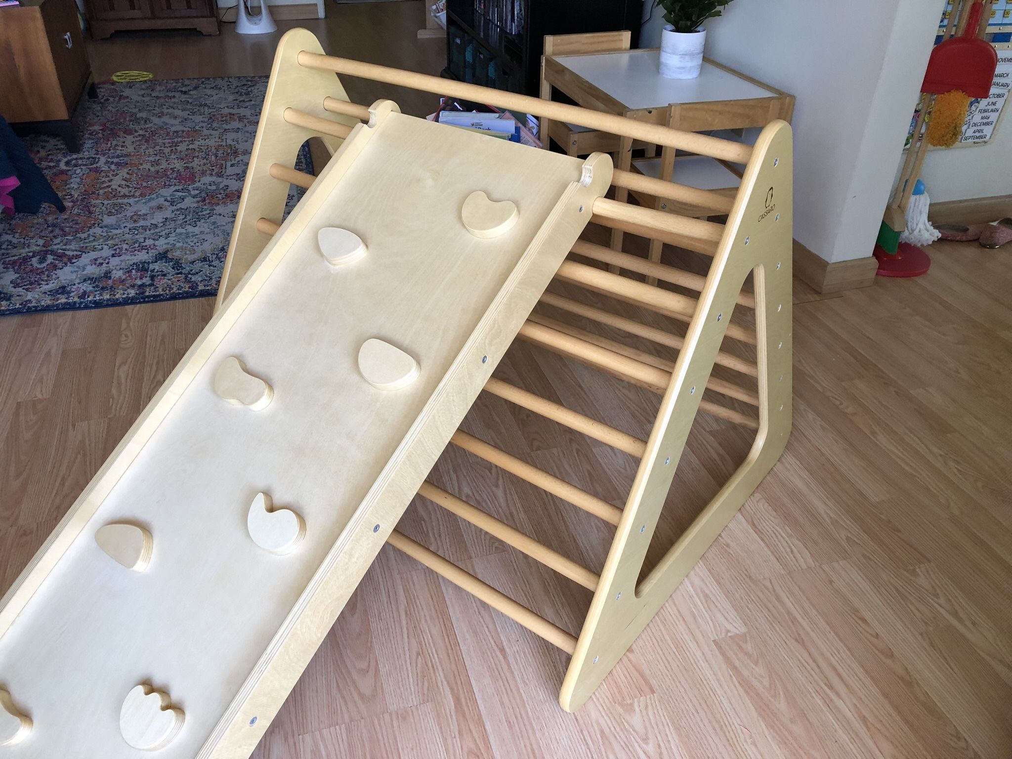 Climbing Triangle W/Large Reversible Rock Climbing Ramp/Slide (ages 2-5 ...