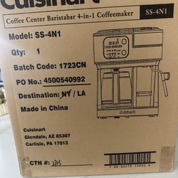 Brand New! Cuisinart Coffee Barista Bar 4/1 Coffee Maker 