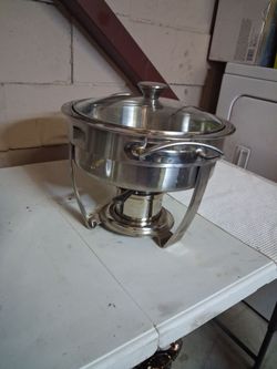 Stainless Steel Round Chafing Dish with Glass Lid
