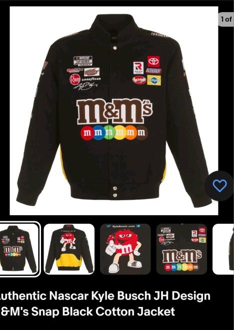 Original Authentic Nascar Jacket Kyle Busch Desing