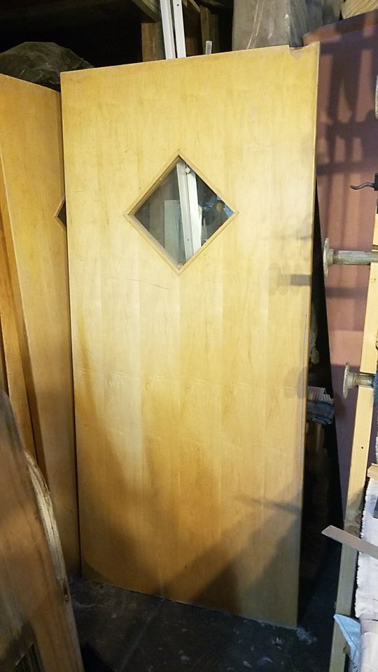 Door with glass panel